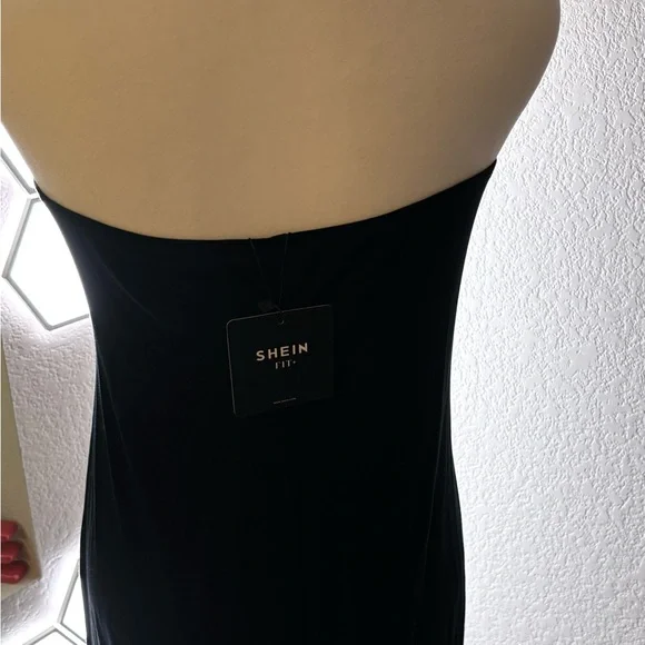 NEW Strapless Black Maxi Dress - Picture 10 of 12